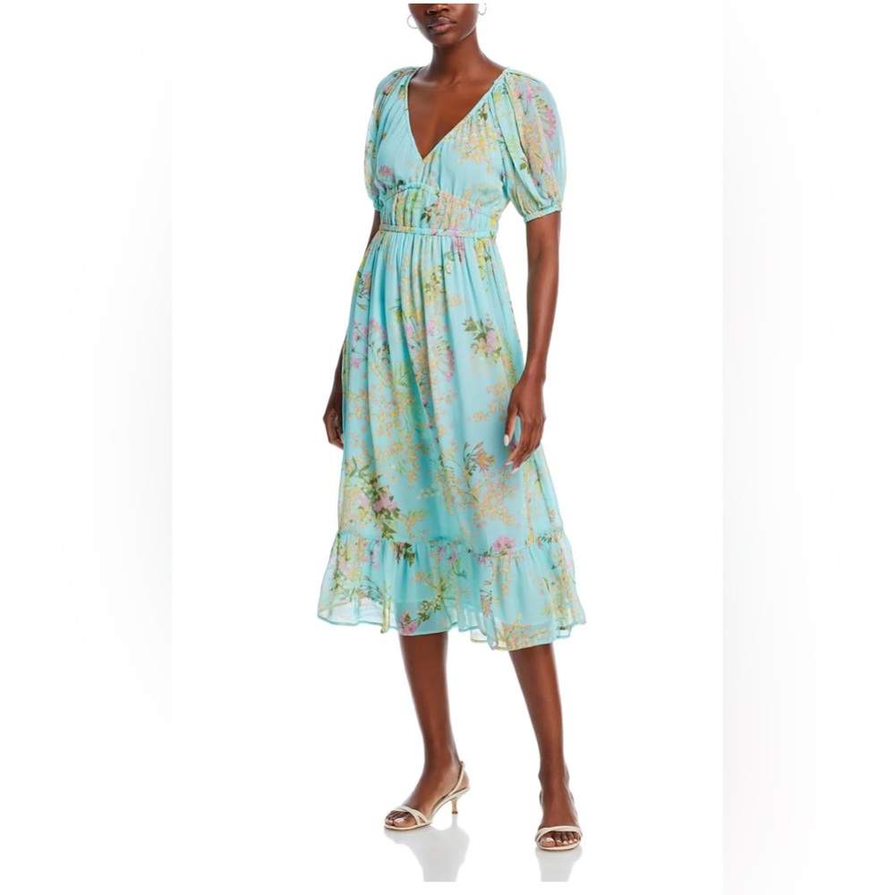 Vineyard Vines Floral Maxi Dress - Green and Purple - Picture 4 of 4
